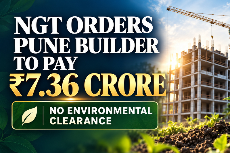 NGT Imposes ₹7.36 Crore Environmental Compensation on Pune Builder for Construction Without Clearance